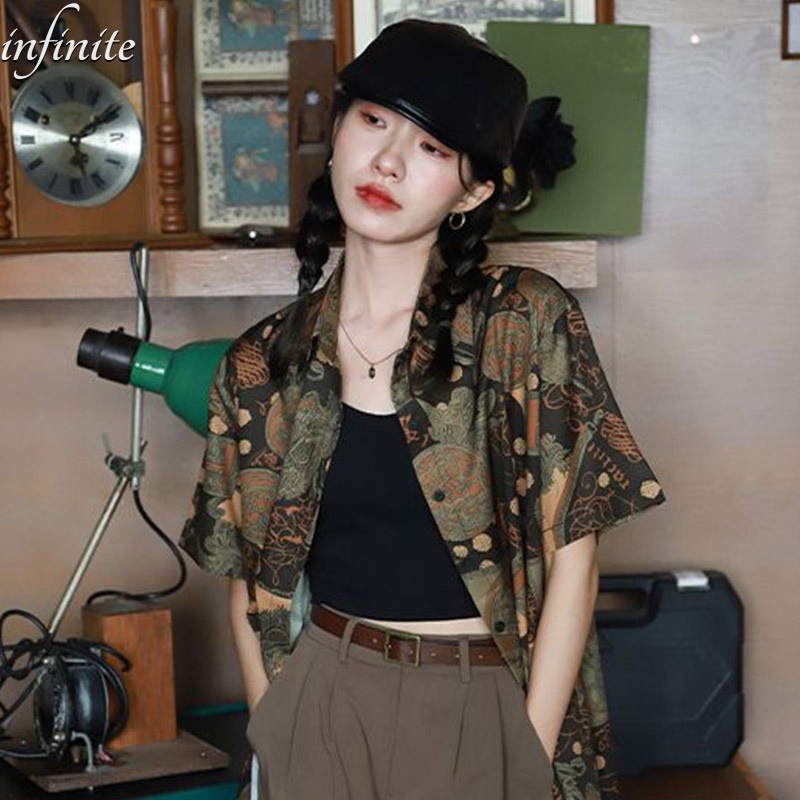 Áo Sơ Mi Nam Dài Tay Họa Tiết Hình Học Thiết Kế Mới