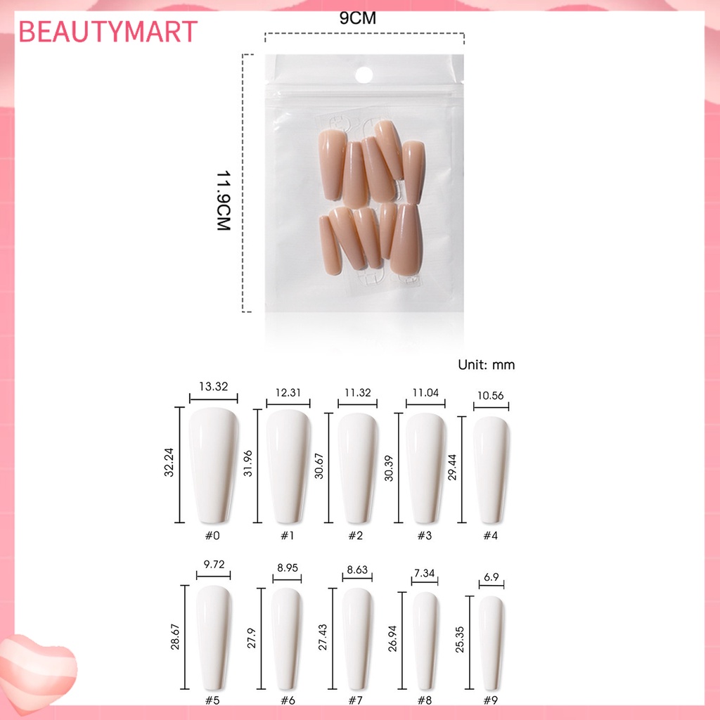 Bộ Móng Tay Giả Nối Dài Siêu Mỏng Dạng Nhấn Dễ Dán Cho Nữ