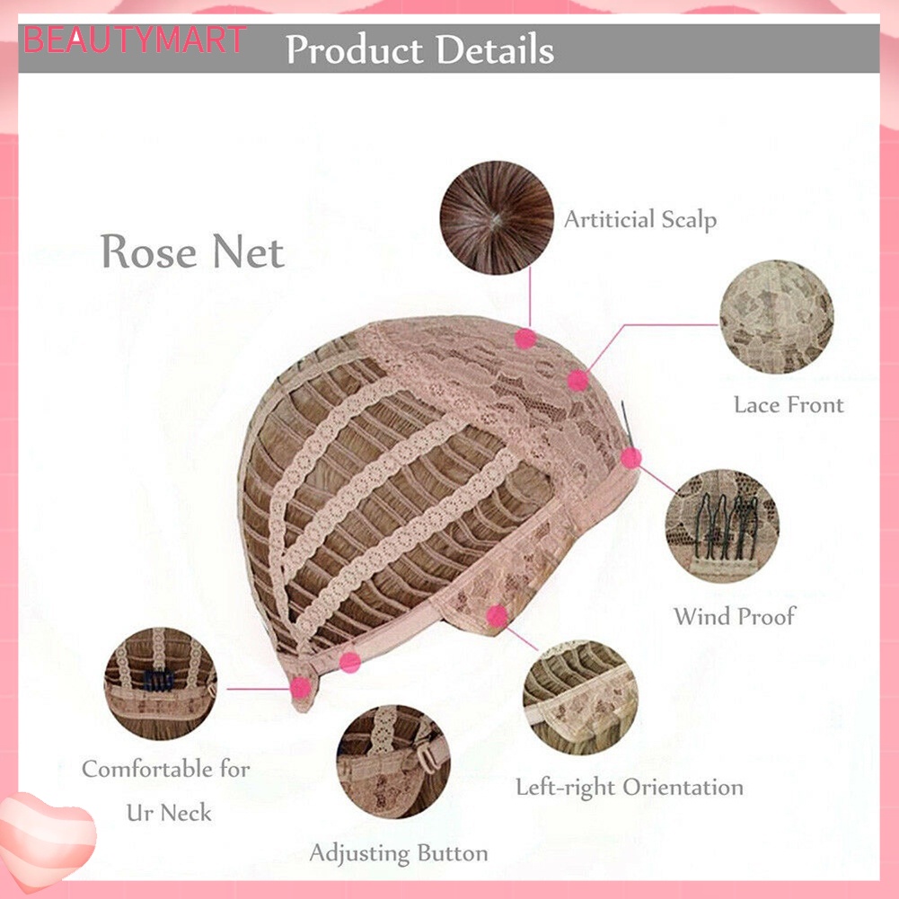 Bộ Tóc Giả Thẳng Dài Bằng Sợi Tổng Hợp Màu Vàng Đồng Chịu Nhiệt Độ Cao