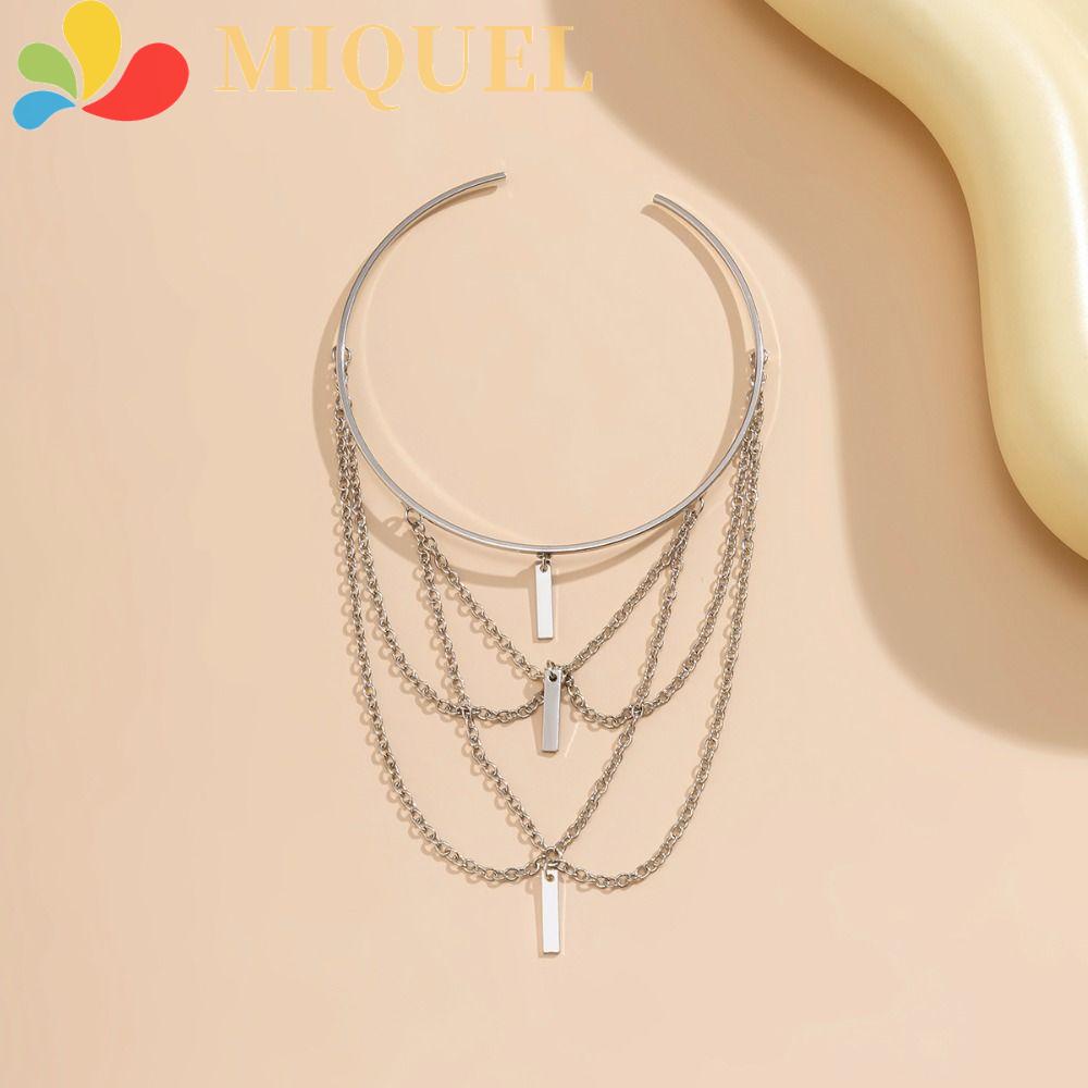 Vòng Đeo Tay Dạng Dây Xích Hở Màu Bạc Phong Cách Hiphop Cổ Điển Có Thể Điều Chỉnh