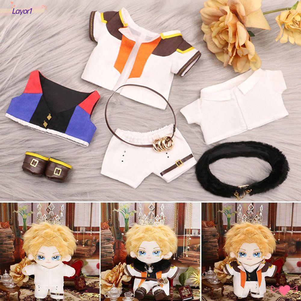 LAYOR1 1 Bộ Quần Áo Búp Bê 20cm Quần Áo 5 Kiểu Mặc Thường Ngày