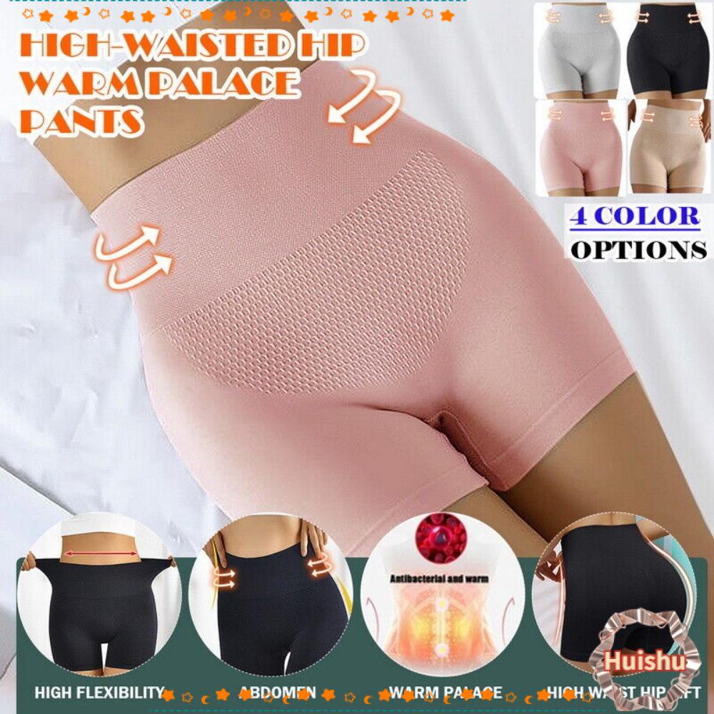 Quần Lót Boxer Vải Cotton Lưng Cao Không Đường May Chống Chà Mông Cho Nữ