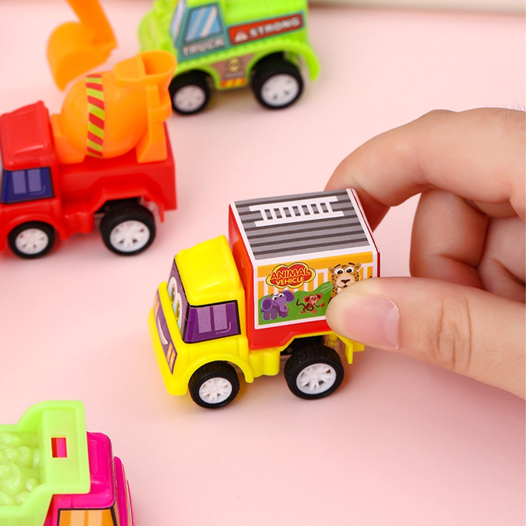 Xe Kéo Đồ Chơi Bằng Nhựa Họa Tiết Hoạt Hình Cho Bé 2-6 Tuổi YL141