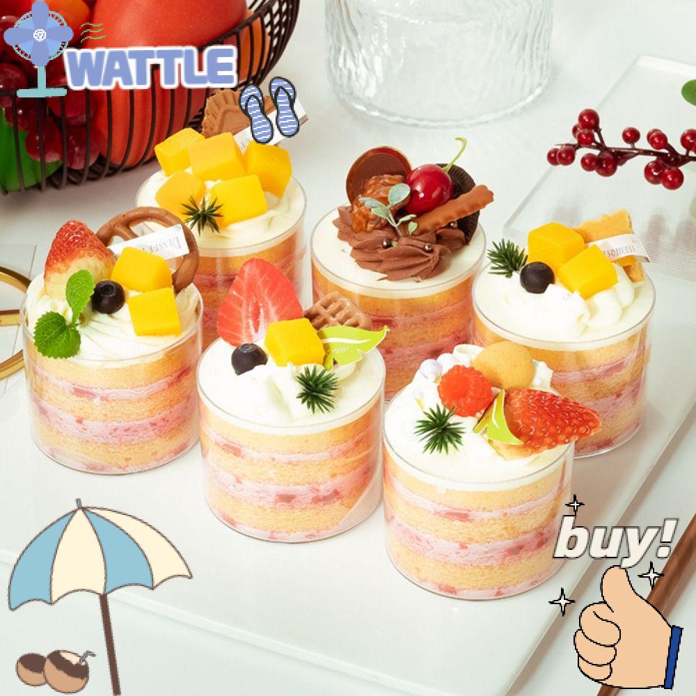 WTTLE Mô Hình Bánh Cupcake Trái Cây Nhân Tạo Trang Trí Bàn Làm Việc