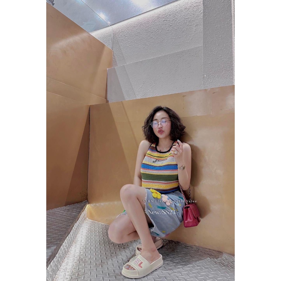 Quần short vẩy sơn hoa ji.wa