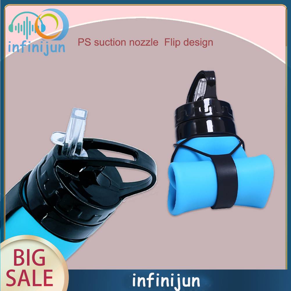 Bình Nước Thể Thao Bằng Silicone 600ml