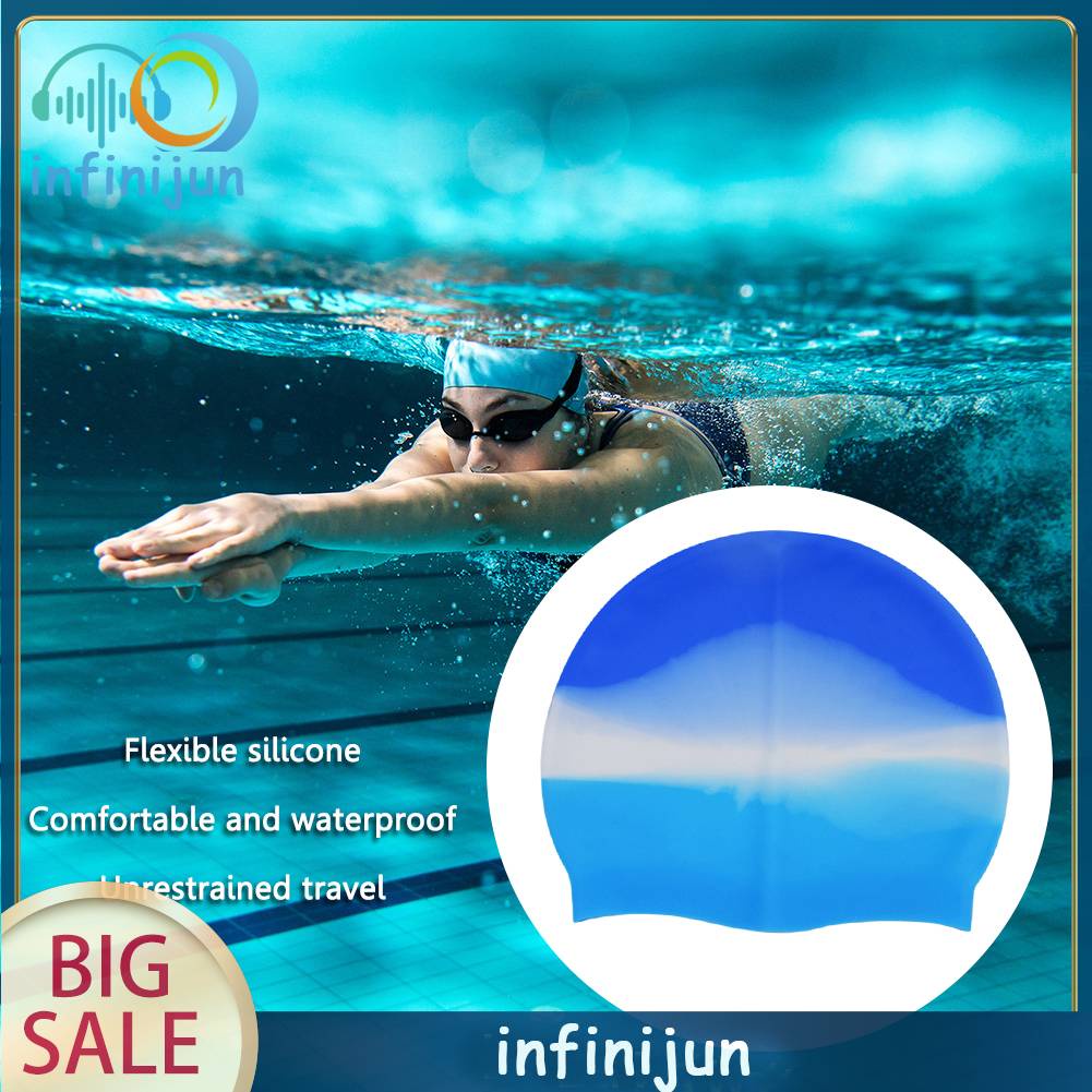 Mũ Bơi Silicone Co Giãn Cho Nam Và Nữ