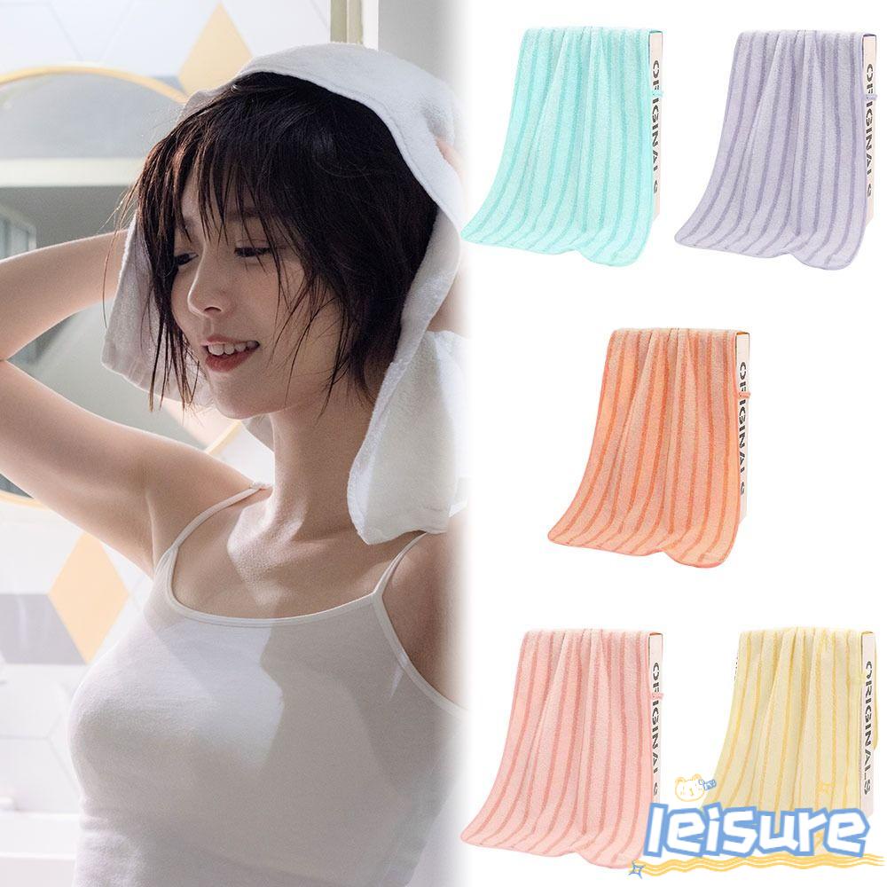 LEISURE Khăn Lau Mặt Vải Nhung San Hô Dày Dặn Nhanh Khô Thêu Họa Tiết Cho Nhà Bếp