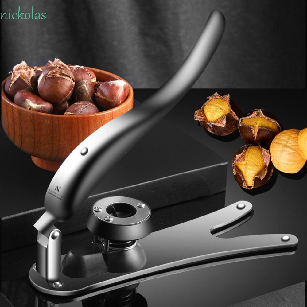 NICKOLAS Dụng Cụ Kẹp Hạt Dẻ Bằng Thép Không Gỉ Tiện Lợi