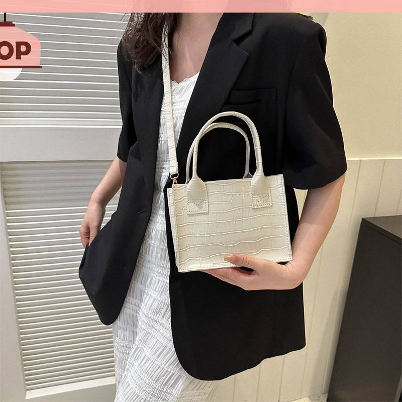 Túi Xách Da PU Họa Tiết Vân Đá Thanh Lịch Cho Nữ