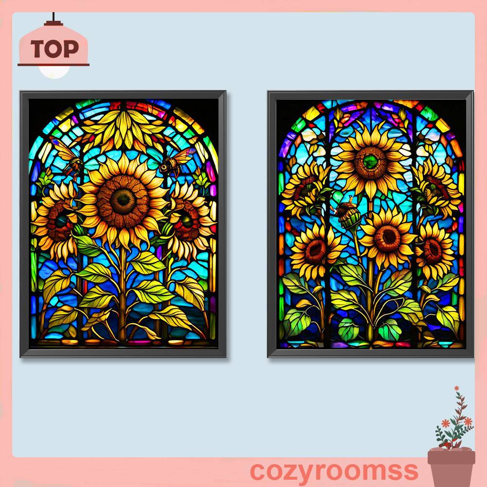 Tranh Đính Đá Kim Cương Toàn Bộ 5D DIY Hình Vẽ Hoa Hướng Dương