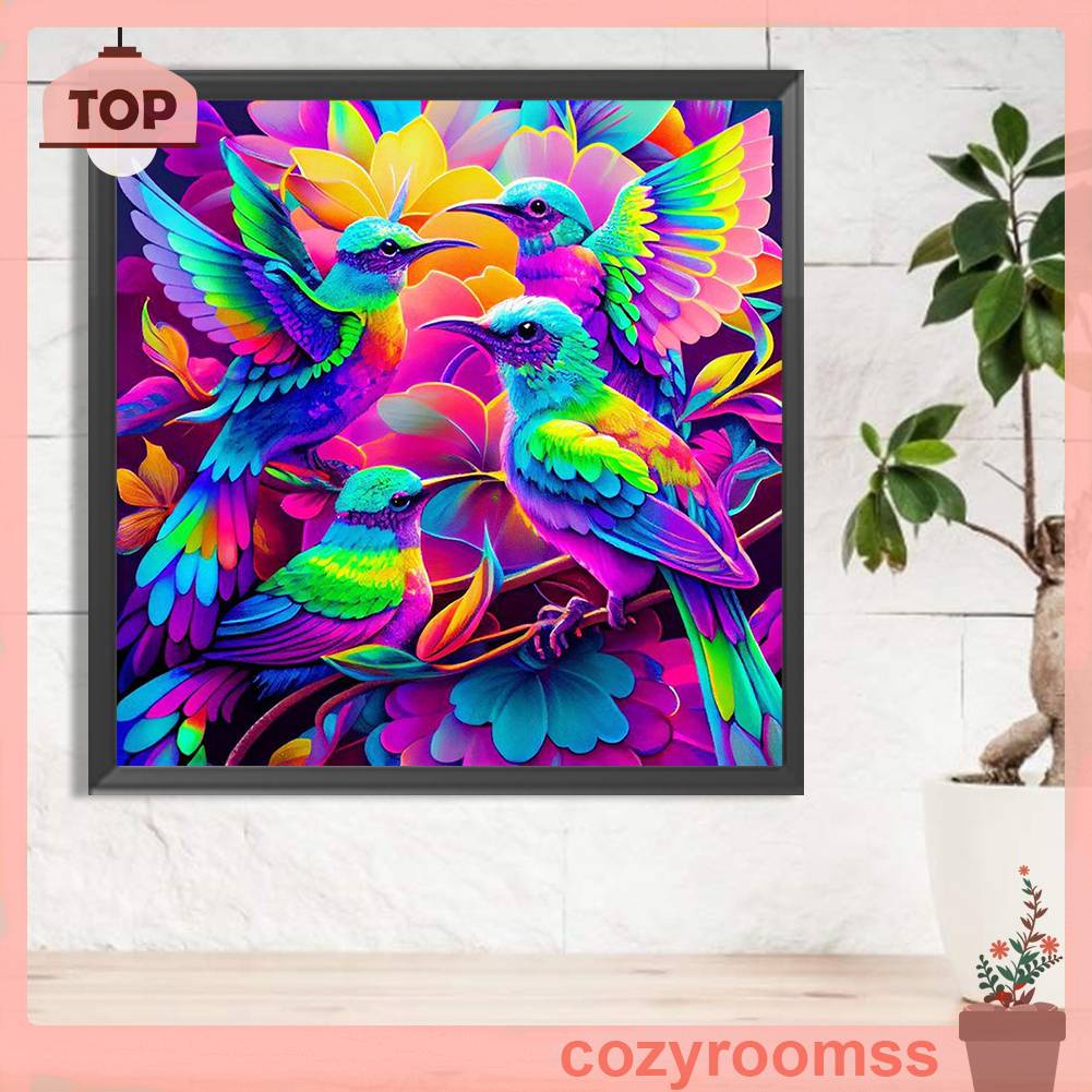 Tranh Đính Đá Kim Cương Toàn Bộ 5D DIY Hình Vẽ Động Vật