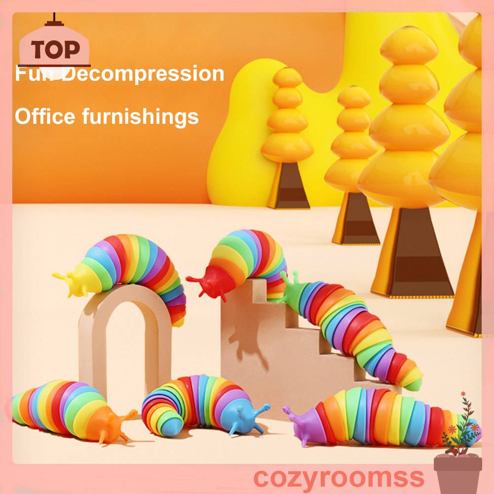 Đồ Chơi Con Sâu Dễ Thương Để Bàn Trang Trí Văn Phòng Trẻ Em