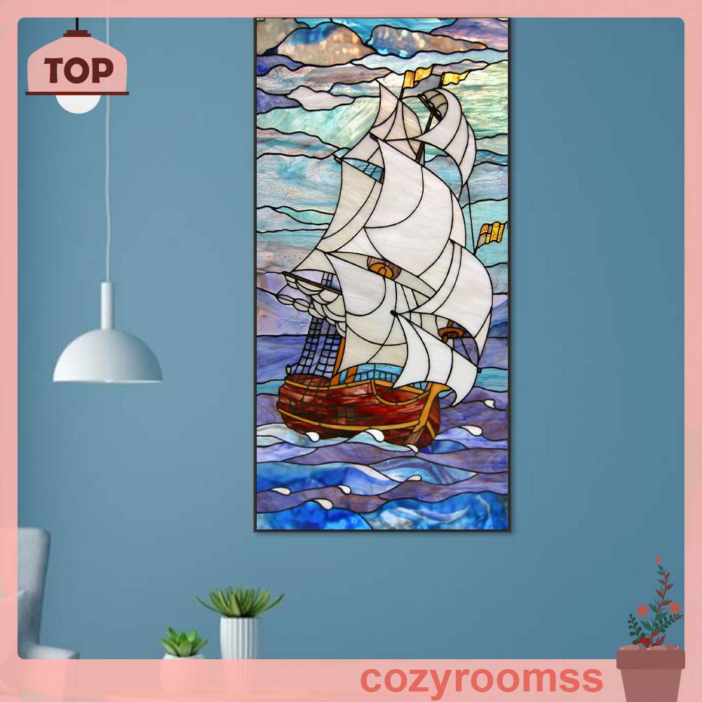 Tranh Đính Đá Kim Cương Toàn Bộ 5D DIY Hình Vẽ Thuyền Buồm