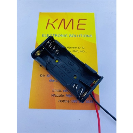 Đế pin 2 pin AAA không nắp (Cái)
