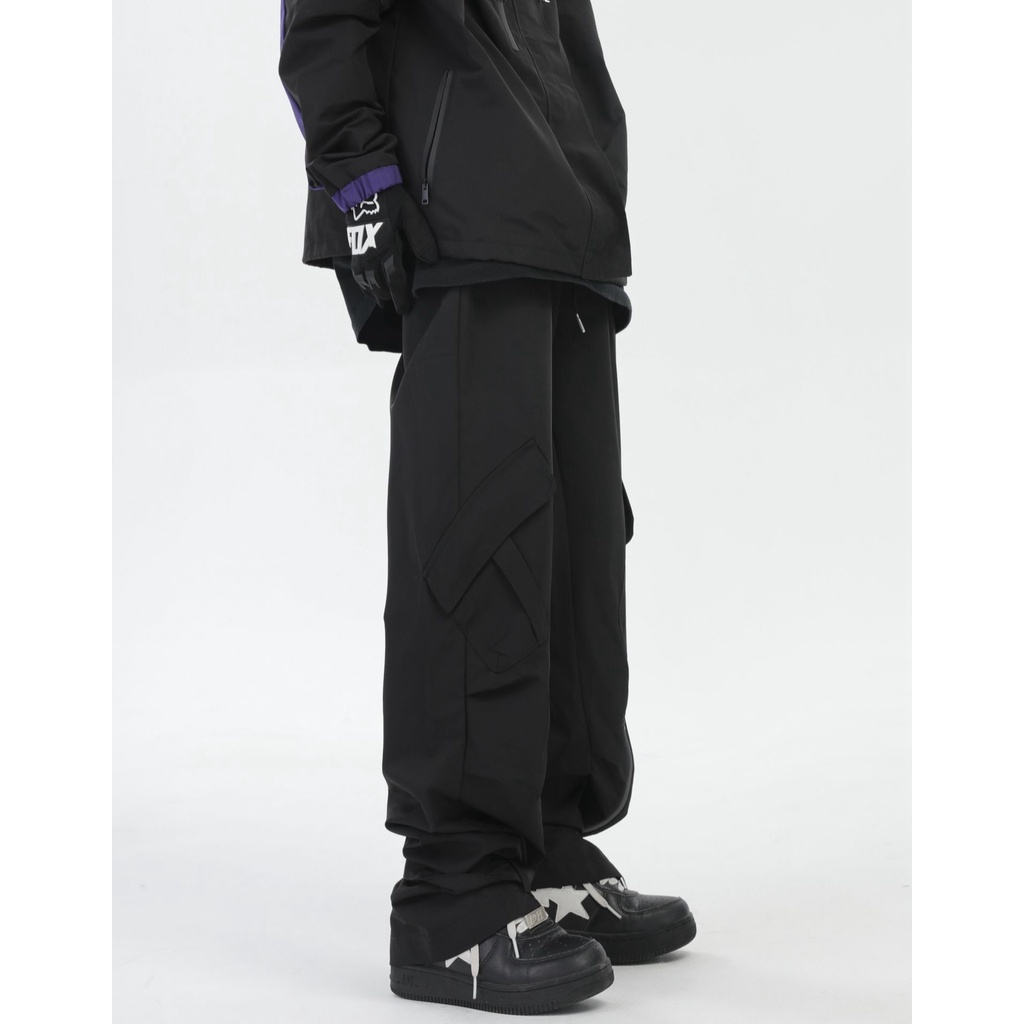 X Quần Dài Ống Rộng Phong Cách Hip Hop Mỹ Cá Tính Cho Nữ