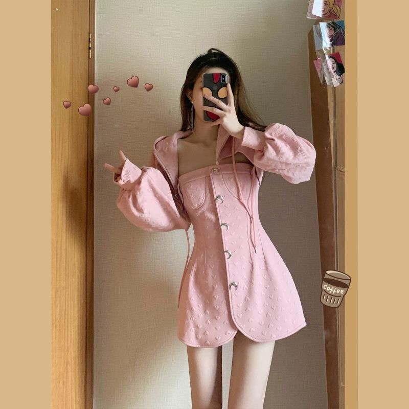 Bộ Đồ Hai Mảnh Phong Cách Thời Trang Mùa Thu Mới 2022 Phong Cách Phương Tây Cho Nữ Y2K