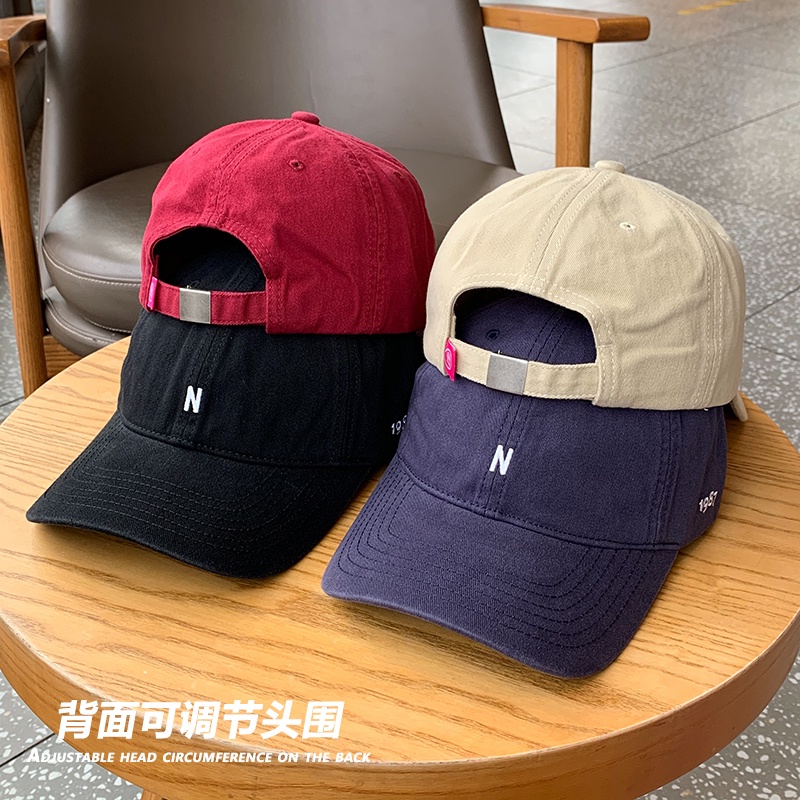 Mũ Lưỡi Trai Mềm Thêu Chữ Phong Cách Nhật Bản Cho Nam Nữ