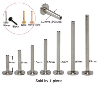 1 Mảnh Thép Không Gỉ 16G Bên Trong Ren Đế Cho Labret Môi Xuyên Vòng Bông Tai Xuyên Cơ Thể Trang Sức