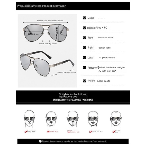 Kính Mát Phân Cực Chống Tia UV400 Ngày Và Đêm Cho Nam Và Nữ