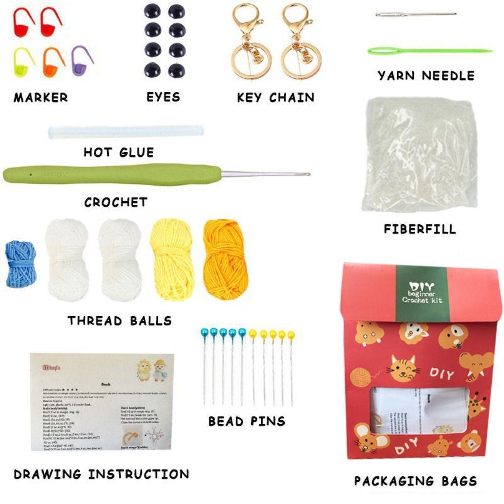 Bộ Dụng Cụ Đan Len Thủ Công Tự Làm Dễ Thương Cho Người Mới Bắt Đầu