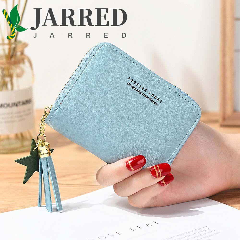 JARRED Ví Da PU Cầm Tay Đa Năng In Họa Tiết Chữ Thanh Lịch Dành Cho Nữ