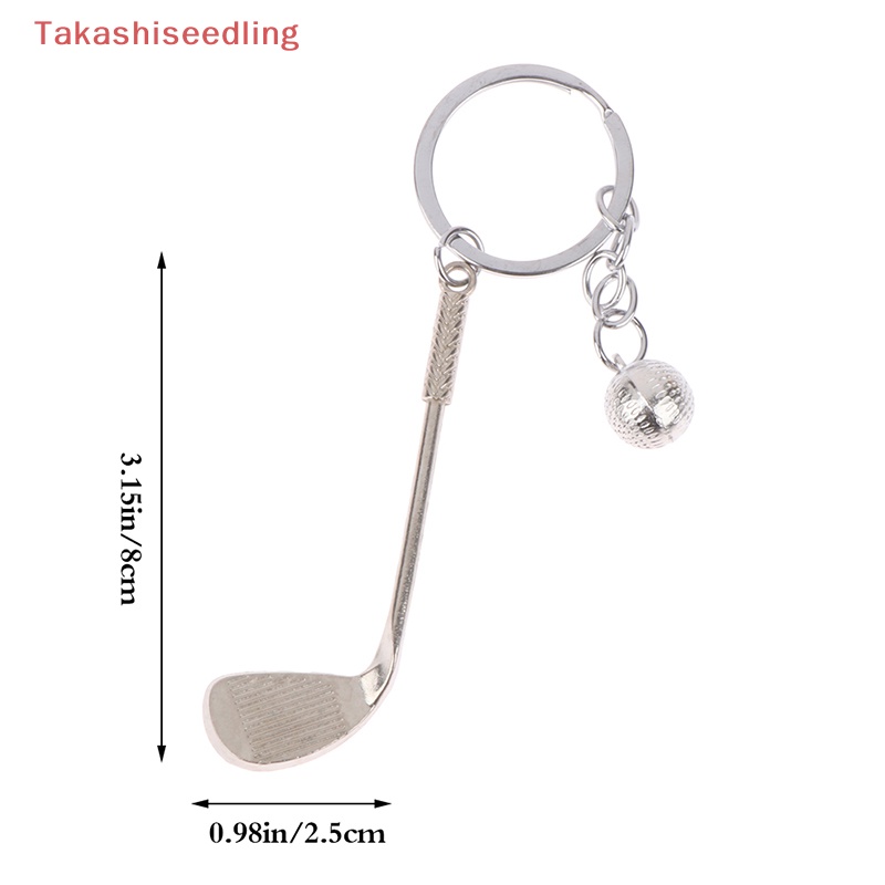 1 Móc Khóa Quả Bóng Golf Bằng Hợp Kim Bạc Dùng Trang Trí Túi Xách