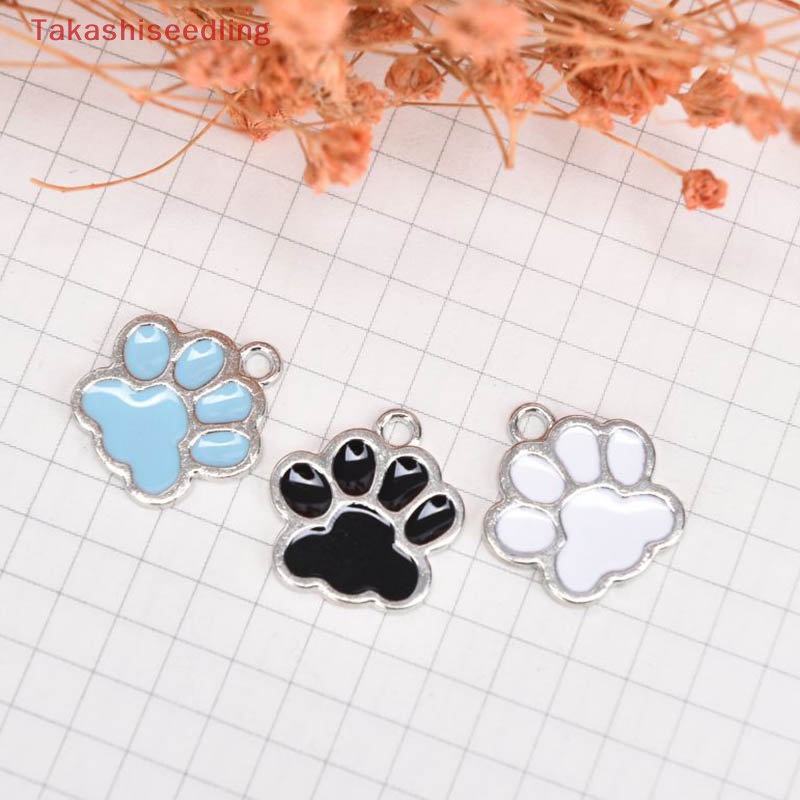 Set 10 Mặt Dây Chuyền Hình Móng Vuốt Gấu Bằng Hợp Kim Tráng Men / Hợp Kim Dùng Làm Trang Sức Thủ Công DIY