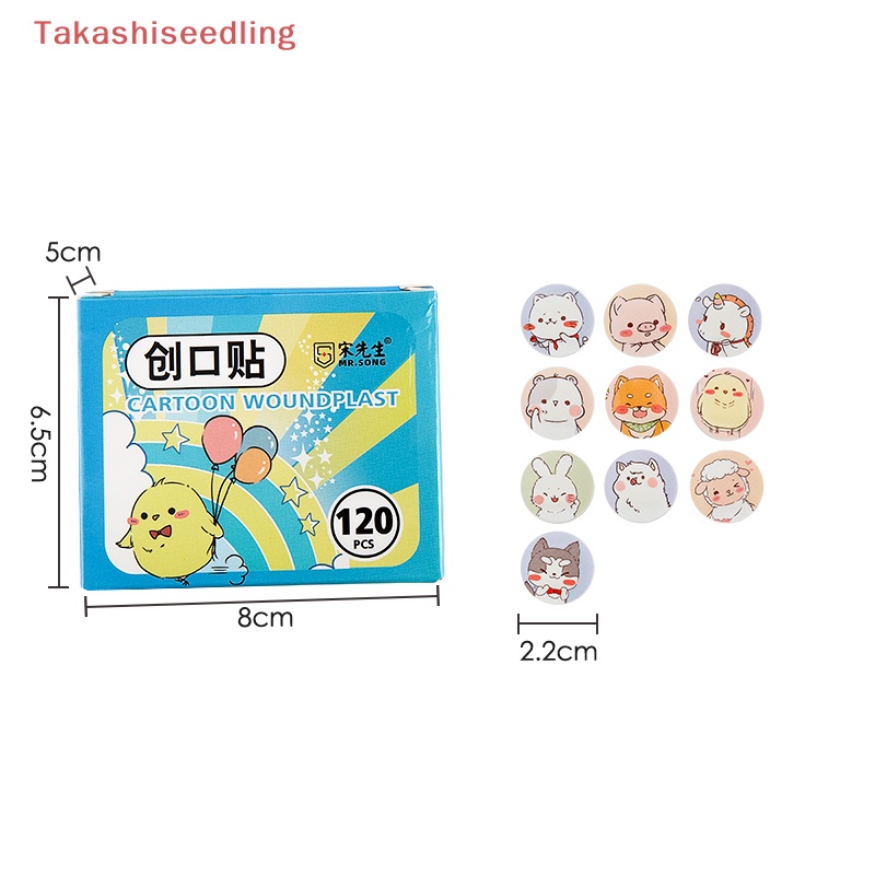 Set 120 Miếng Dán Chống Thấm Nước Thoáng Khí Họa Tiết Hoạt Hình