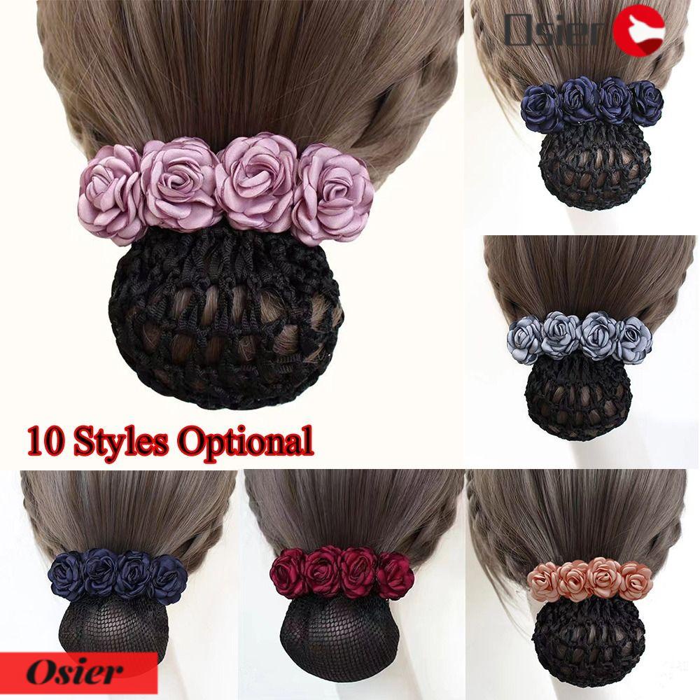 OSIER1 Kẹp Tóc Thắt Nơ Phong Cách Pháp Cho Nữ