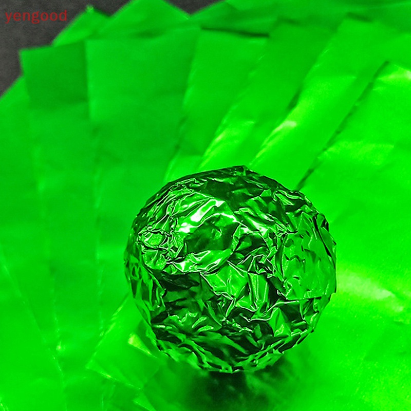 (YGD) 100 Tờ Giấy Nhôm 20 * 20cm Gói Kẹo Sô Cô La Đám Cưới