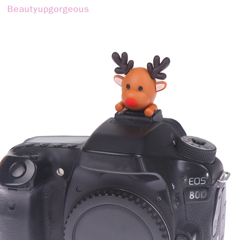 [BeupgorsV] Vỏ Bọc Đèn Flash Máy Ảnh Chống Bụi Hình Gấu Trúc Tuần Lộc Giáng Sinh Dễ Thương