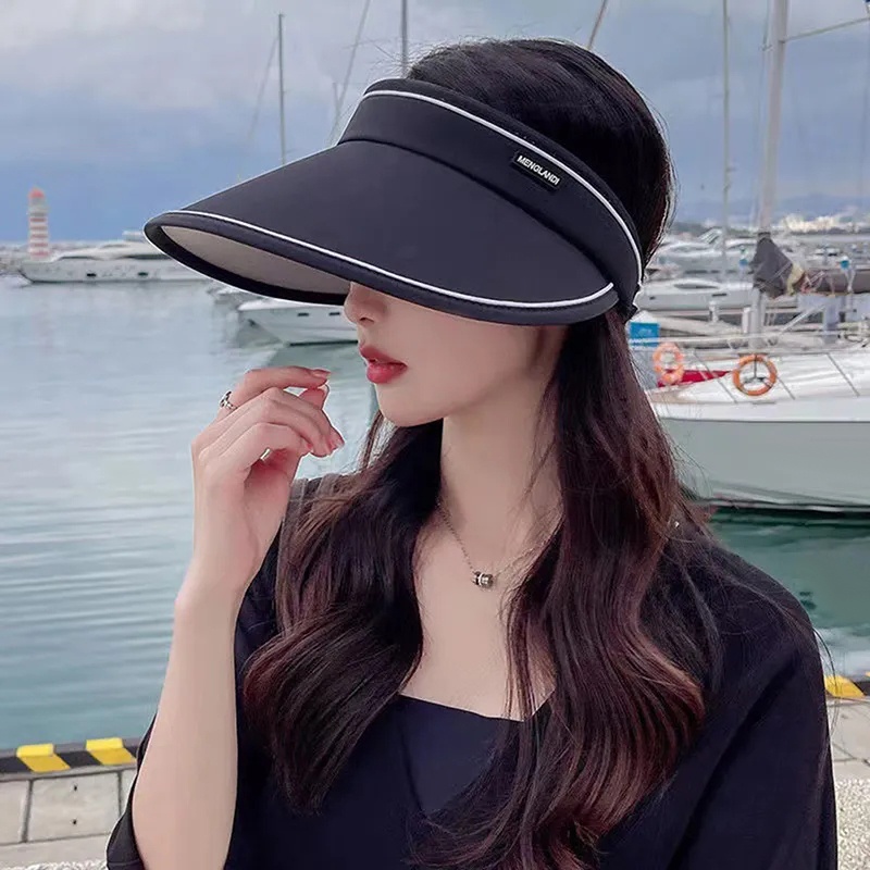 CÓ SẴN - Mũ rộng vành thời trang nón nữ nửa đầu chống nắng chống UV năng động trẻ trung, mũ chống nắng YR