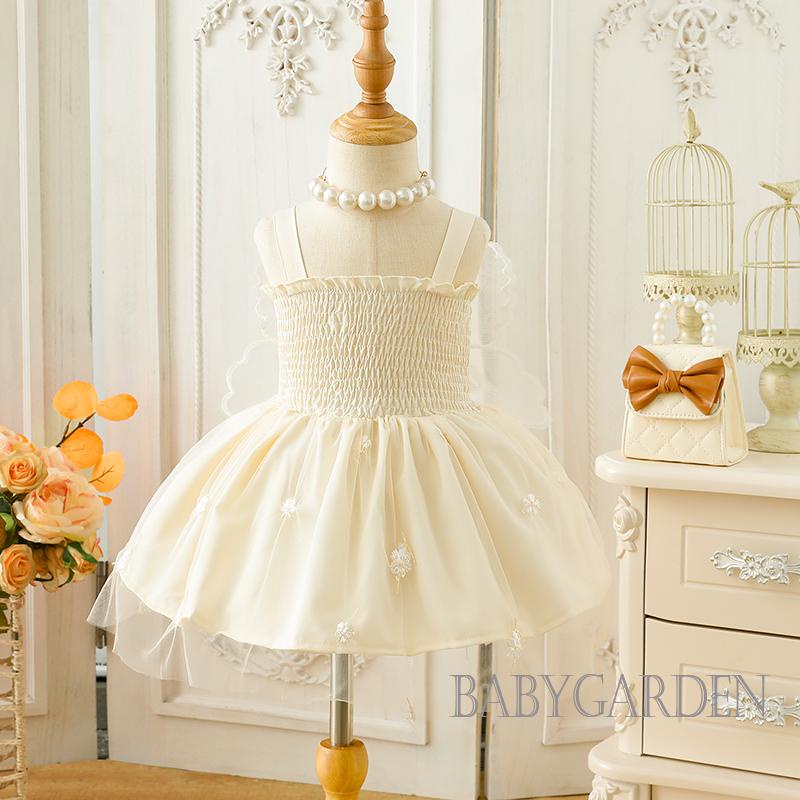 Đầm Công Chúa Không Tay Phối Lưới Họa Tiết Cánh Bướm Thời Trang Mùa Hè Cho Bé Gái / / 3-24 Tháng Tuổi