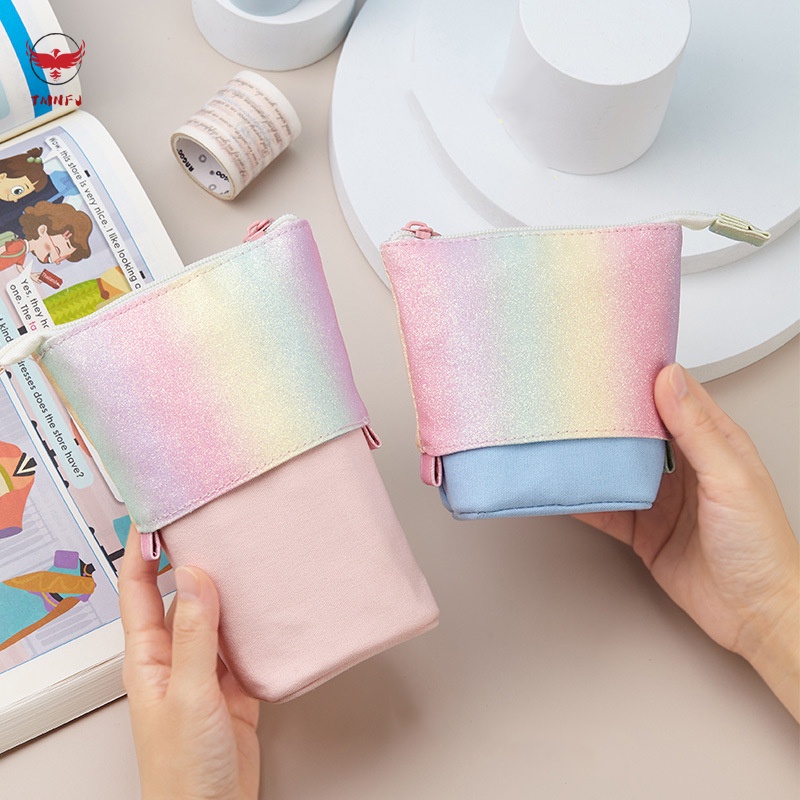 Túi Đựng Bút / Mỹ Phẩm Siêu Bền In Họa Tiết Dễ Thương Tiện Dụng Cho Nam Và Nữ