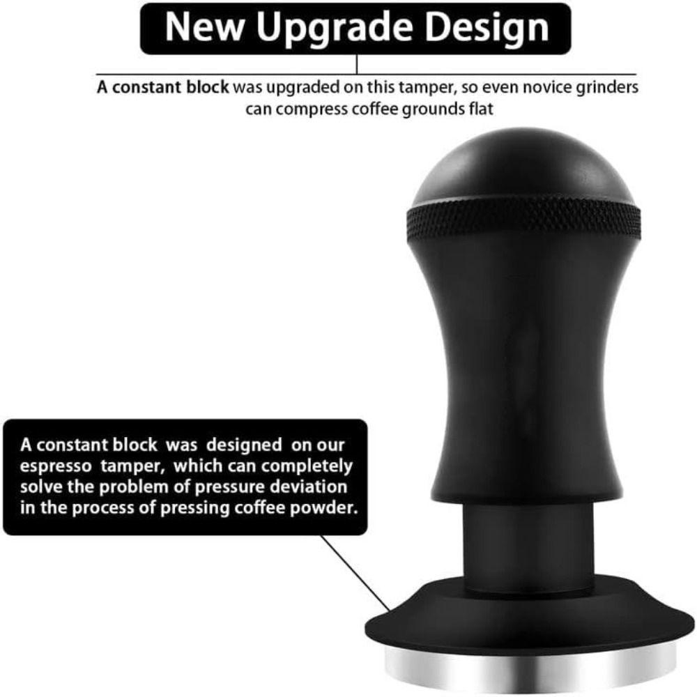 ESPO Dụng Cụ Nghiền Cà Phê Espresso Bằng Thép Không Gỉ 51mm Màu Đen / Bạc 3.94 * 2 Inch