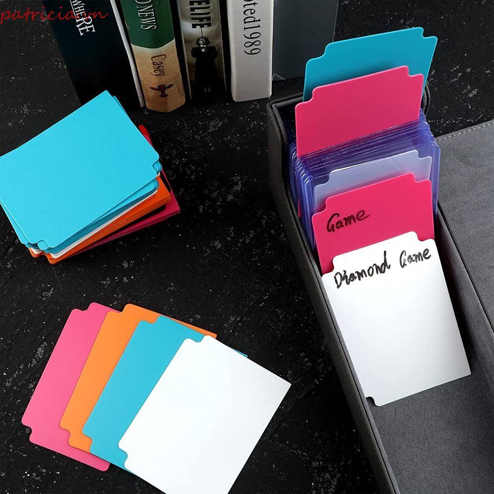 PATRICIA Set 10 Tấm Nhựa Chia Ngăn Đựng Thẻ Game 93x69mm Nhiều Màu Sắc Tiện Dụng