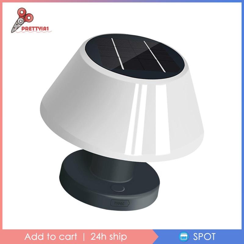 [Prettyia1] Đèn LED Để Bàn Năng Lượng Mặt Trời Ban Đêm Có Thể Sạc Lại