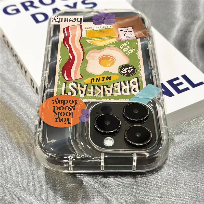 Ốp Điện Thoại Mềm Trong Suốt Họa Tiết Quả Trứng / Bông Hoa Nhỏ Xinh Cho Iphone 1312 7sins8plus xr 11iPhone14promax UM0L