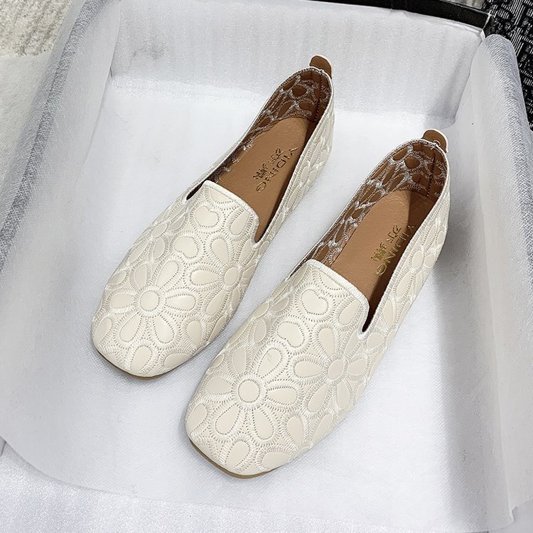 Giày Búp Bê Đế Mềm Mũi Vuông Size Lớn Thời Trang Cho Phụ Nữ Mang Thai Mã 03290