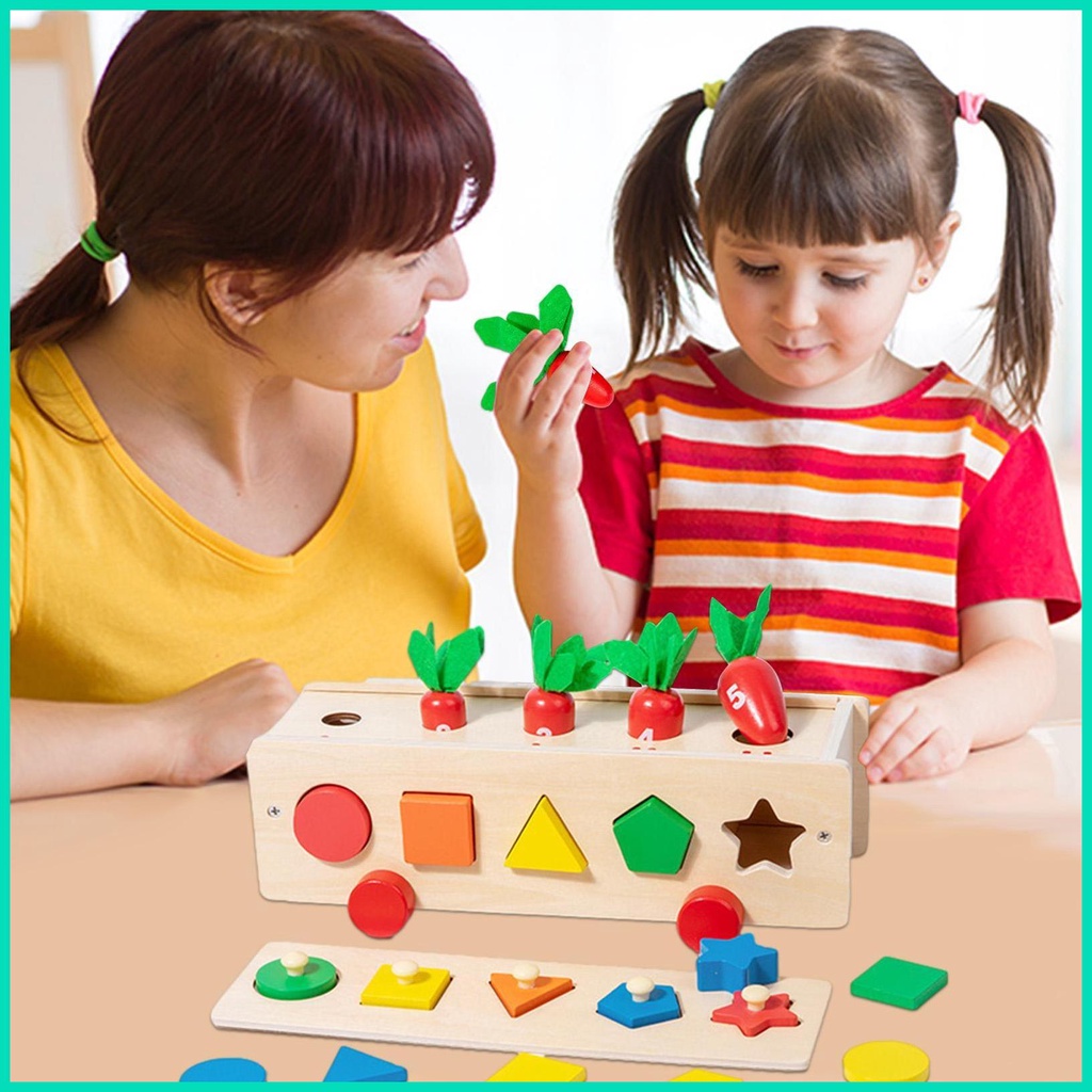 Củ Cà Rốt Đồ Chơi Giáo Dục Theo Phương Pháp Montessori Cho Bé