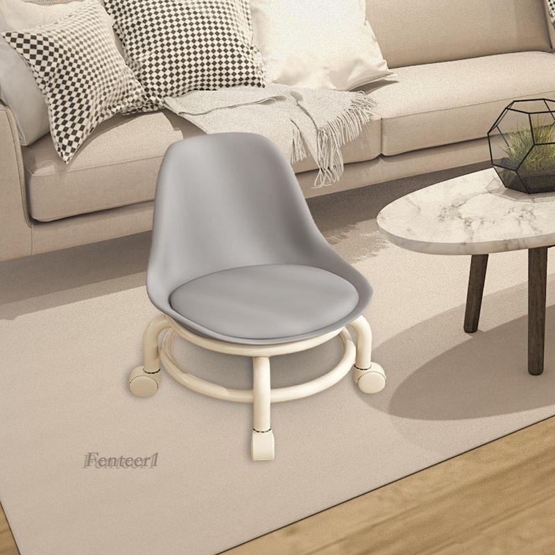 [Fenteer1] Ghế Cuộn Cao Thấp Có Lưng Bằng Thép Không Gỉ Cao 45cm