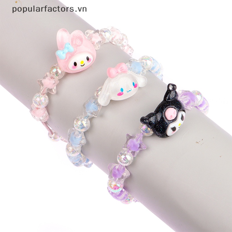 Vòng Tay Cặp Đôi Họa Tiết Cinnamoroll Kuromi My Melody Dễ Thương