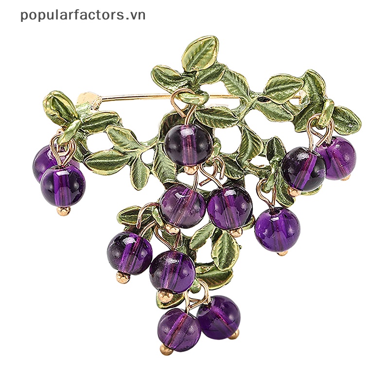 Ghim Cài Áo Bằng Hợp Kim Hình Trái Cây Màu Sắc Tinh Tế Thời Trang Cho Phù Dâu