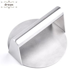 【DREAMLIFE】Burger Press Flat Bottom Ground Meat Masher for Grill Flat Top Grilling Tool