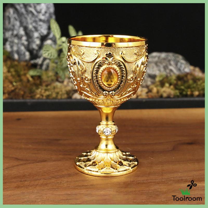 Cốc Uống Nước Mini Bằng Kim Loại Chống Vỡ Phong Cách Trung Cổ 30ml