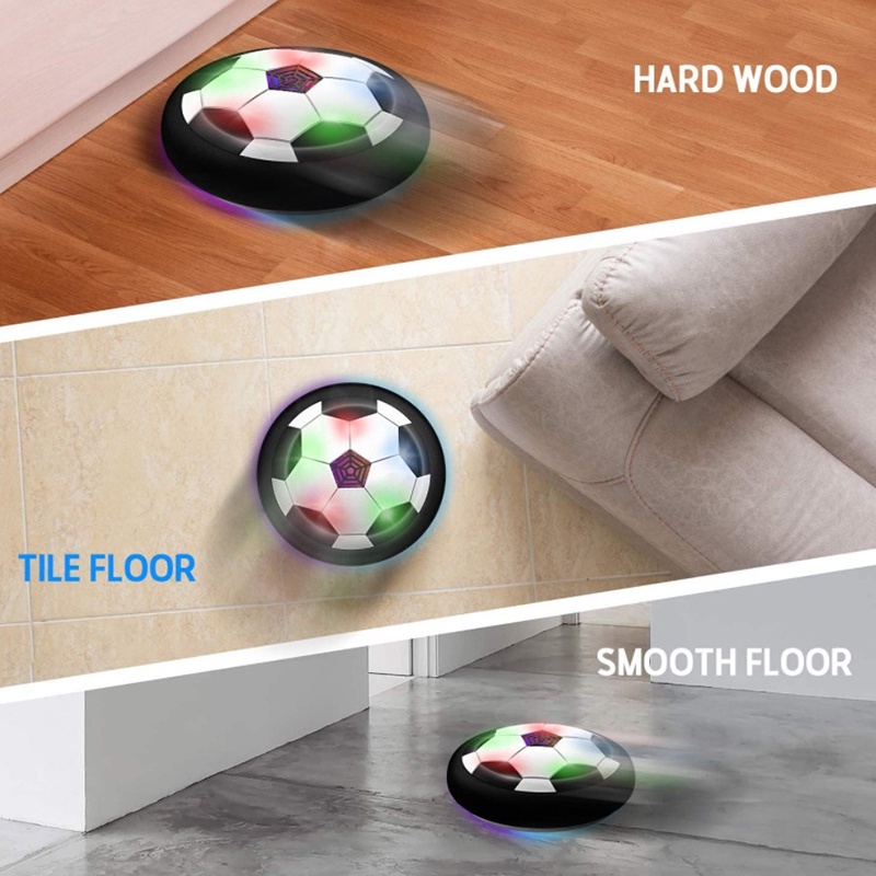 SPORT KIDS LEVITATE SUSPENDING SOCCER BALL AIR CUSHION FLOATING FOAM FOOTBALL WITH LED LIGHT