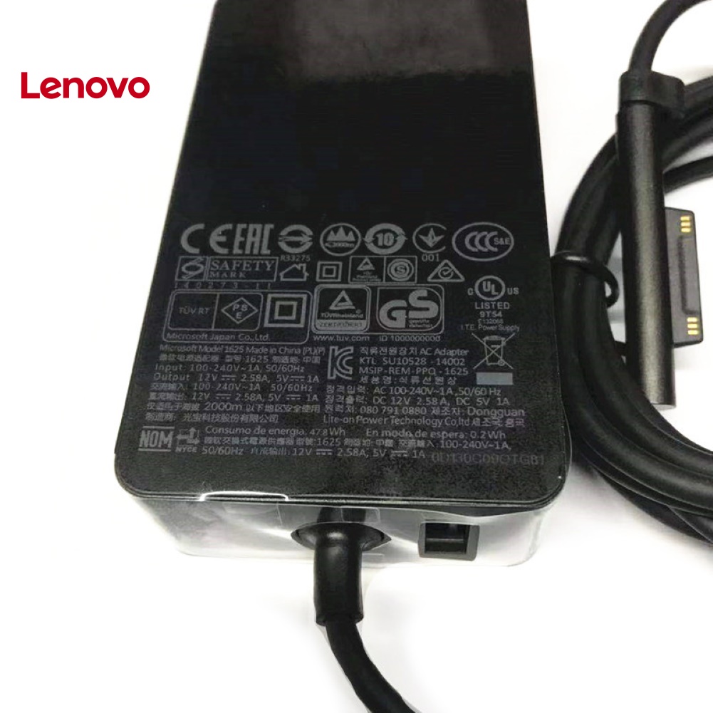 Dây cáp sạc LENOVO 12V 2.58A 36W cho Microsoft Surface Pro3 / 4 1769 1625