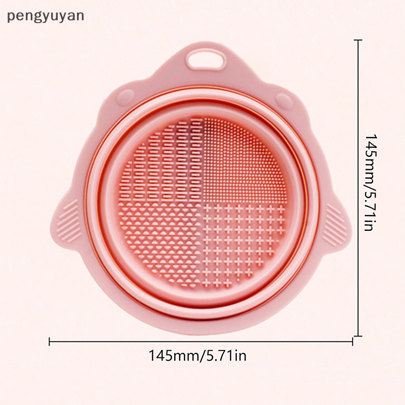 Hộp Silicone Vệ Sinh Cọ Trang Điểm Có Thể Gấp Gọn Tiện Dụng