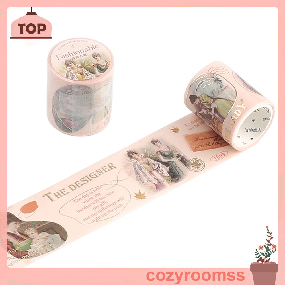 Cuộn Băng Keo Dán Trang Trí Sổ Tay Phong Cách Vintage Sáng Tạo